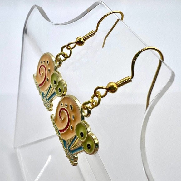 Spongebob Earrings - Gary The Snail Earrings - Nickelodeon Cartoon Earrings - Picture 2 of 10